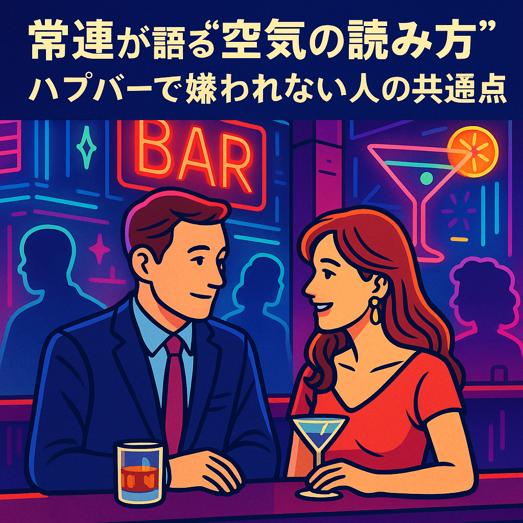 常連が語る“空気の読み方”|ハプバーで嫌われない人の共通点
