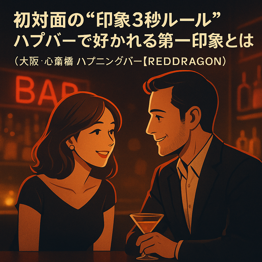 初対面の“印象3秒ルール”|ハプバーで好かれる第一印象とは